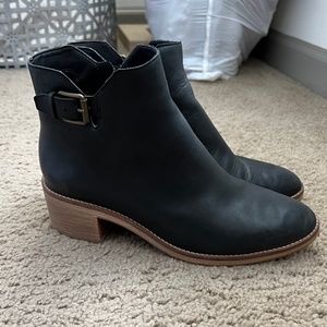 Cole Haan Women's Harrington Grand Buckle Boot Mid Calf - Black, 9